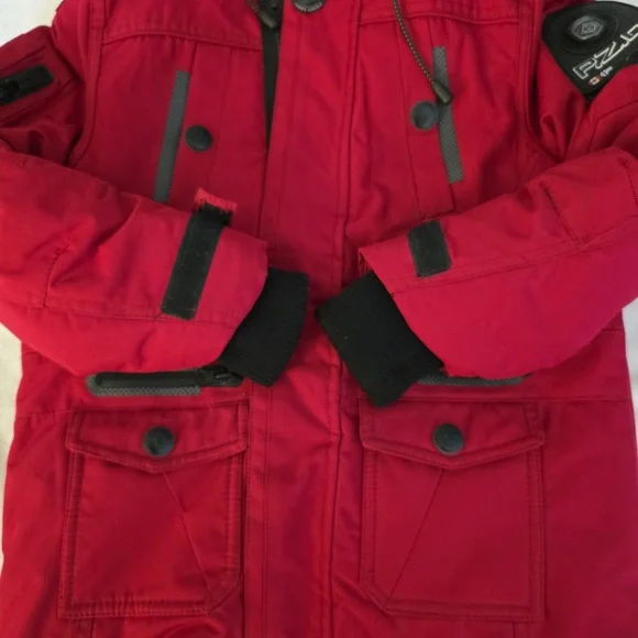 Point Zero Red Parka Jacket - Picture 2 of 15